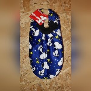 Peanuts Snoopy & Woodstock Blue and White Babba Slipper Socks